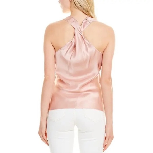 Helmut Lang Satin Back Twist Too in Sorbet - Picture 2 of 16